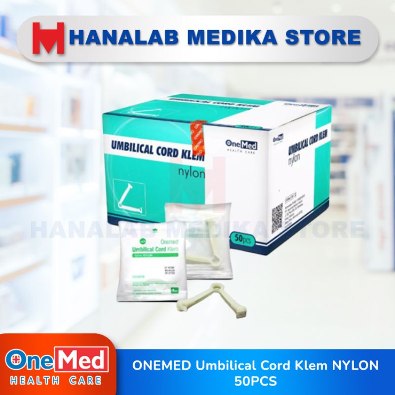 ONEMED Umbilical Cord Klem NYLON 50PCS