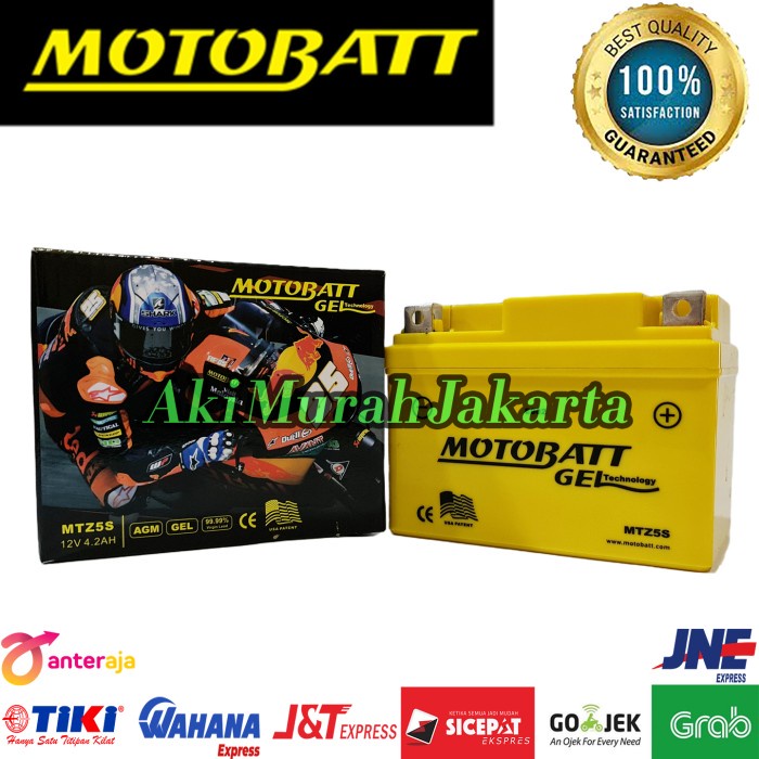 Aki Motor Honda Beat Fi SW Motobatt MTZ5S Gel / Aki Kering