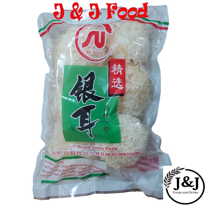 

Jamur Putih / White Fungus / Jamur Salju SU Brand 500 Gram