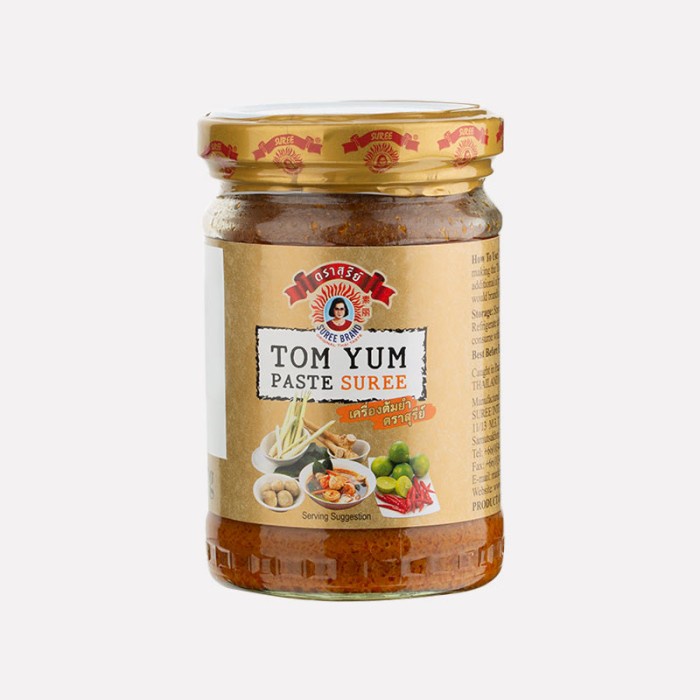 

Suree brand tom yum paste suree 227 gr- sureebrand bumbu saus tomyum