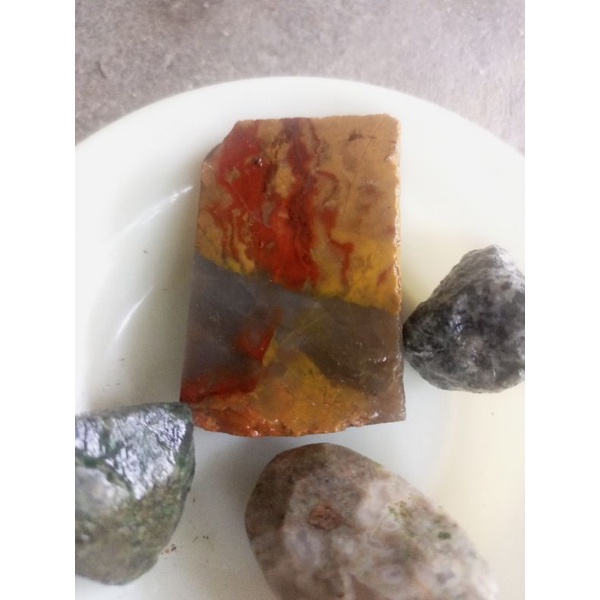 Bahan Batu Akik Panca Warna