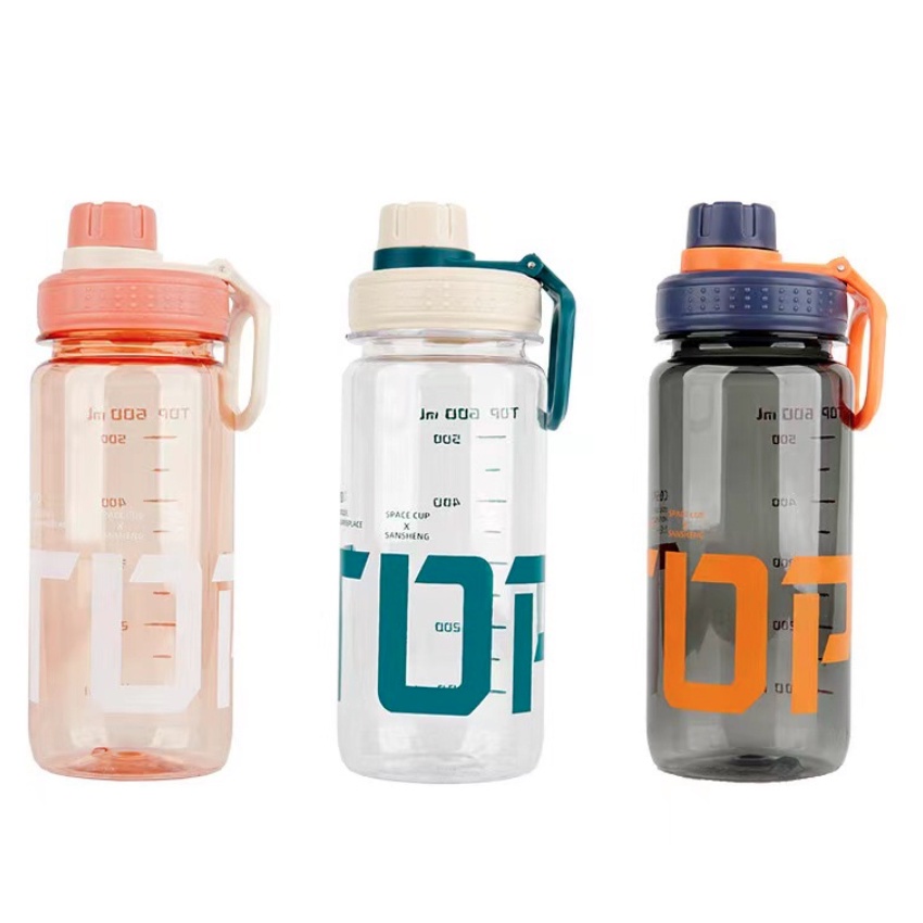 Botol Minum Portable Cup Premium Kapasitas 600 ML Botol Air Minum Sport Travel Anak Sekolah Dewasa Botol Minum Infuse Water