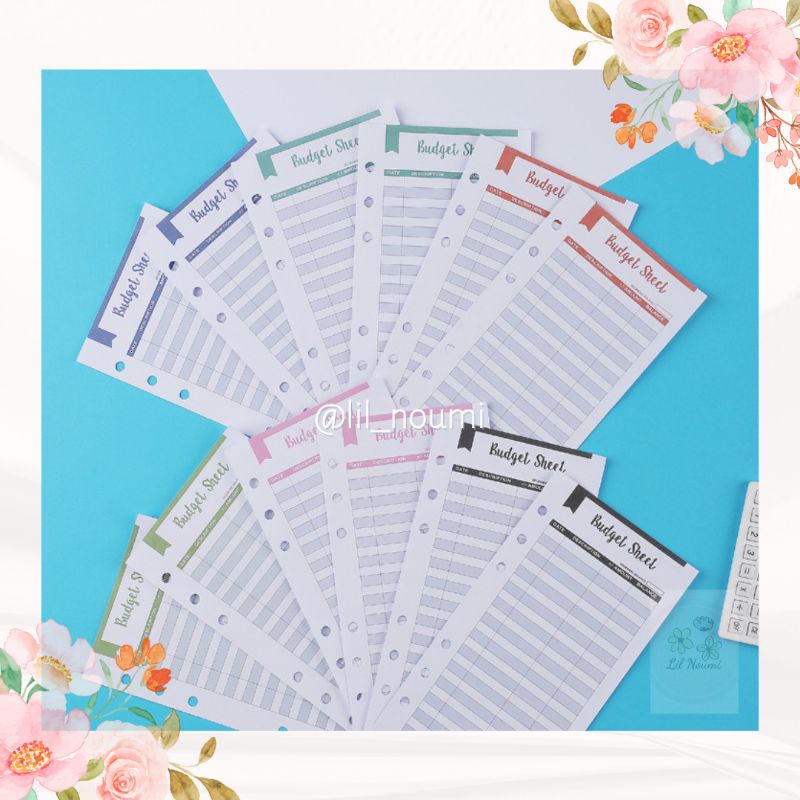 

Budget Sheet A6