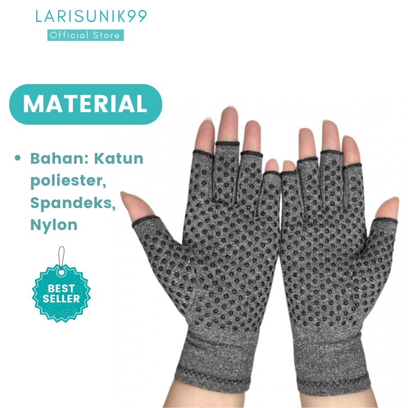 Sarung Tangan Terapi Kesehatan Wanita Serbaguna Multifungsi Pelindung Pergelangan Tangan Rematik Gym Fitness Sport Gloves Men Women Anti Radang Sendi Therapy Healt Arthritis Gloves Kompresi Premium Terbal Original