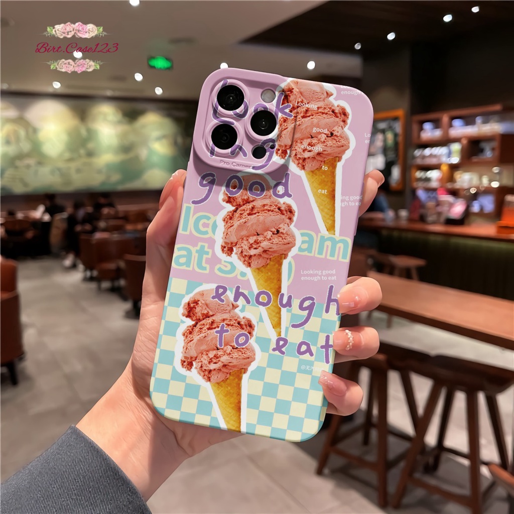 CUSTOM CASE SOFTCASE SILIKON PROCAMERA ICE CREAM CUSTOM OPPO REALME VIVO XIAOMI SAMSUNG INFINIX IPHONE FOR ALL TYPE BC6911