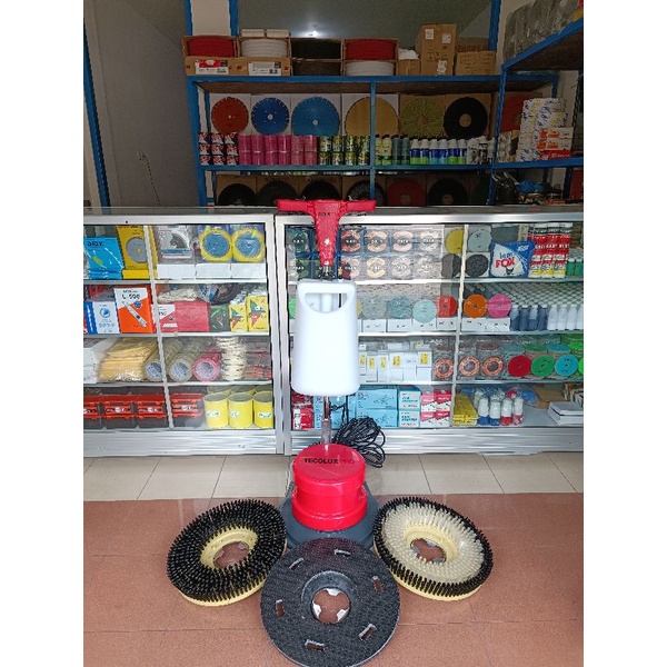 TecoluxPro SC-005 mesin poles lantai 154 RPM floor polisher 17 inch