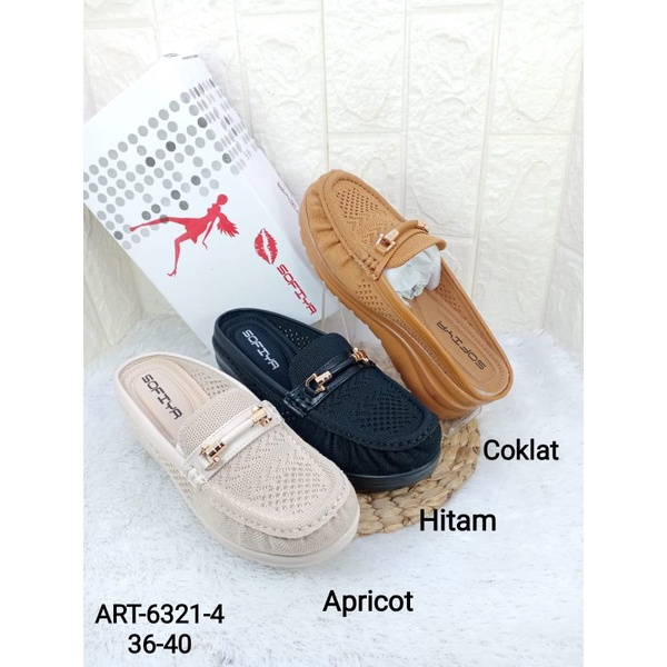 sandal wedges bustong wanita sofiya 6321-4