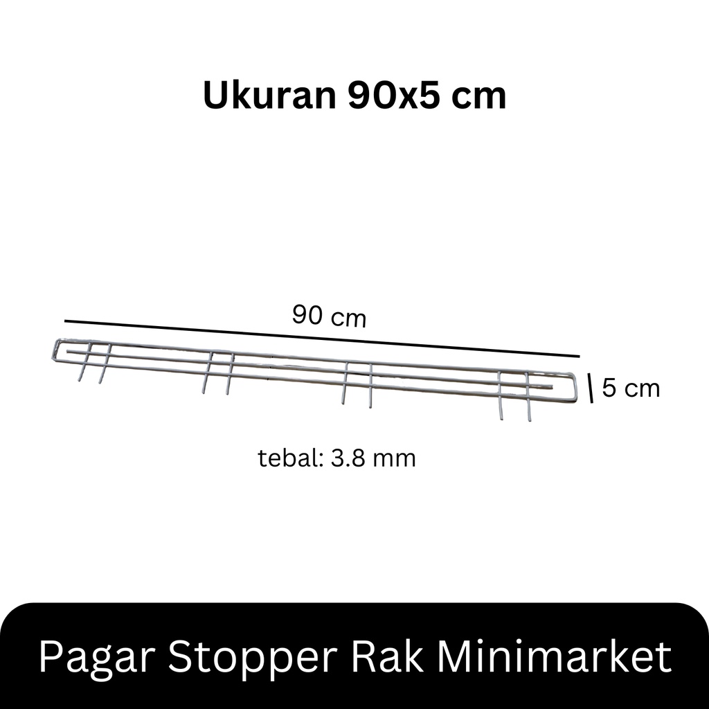 Pagar Stopper Rak Minimarket, Rak Toko, Rak Supermarket, Rak Gondola
