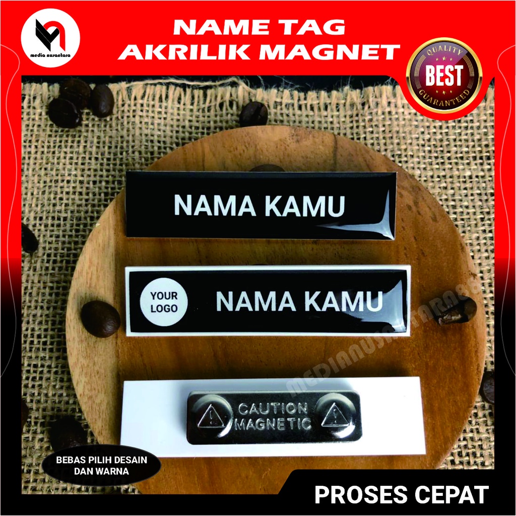 

Name Tag Akrilik Magnet