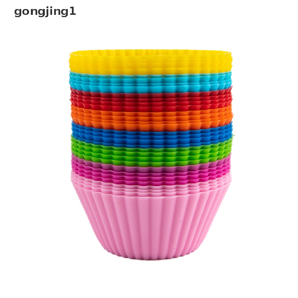 Ggg 4 Pcs Silikon Cake Cup Liner Baking Cup Cetakan Muffin Bulat Cakecup Alat Kue ID