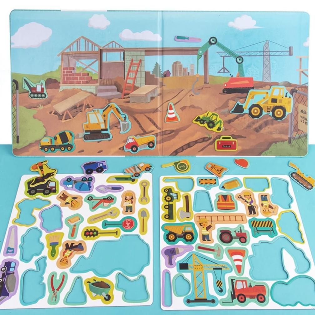 

Trendy Buku Stiker Magnet Anak/Magnetic Sticker Book/Buku Menempel Mainan Edukasi Kualitas Premium