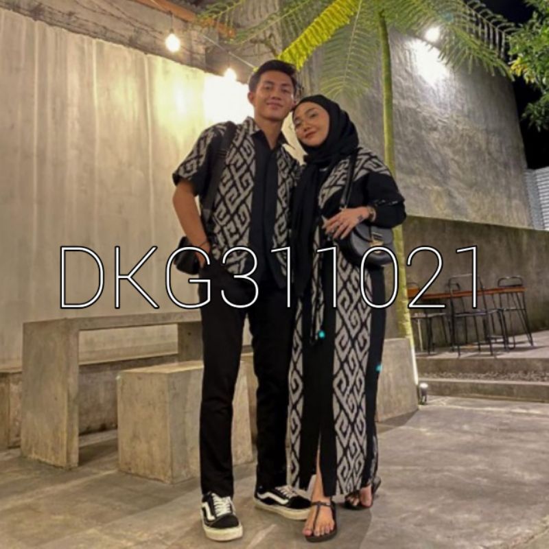 [Ready Stock] SET COUPLE GAMIS TENUN, COUPLE TENUN ETHNIC TROSO, GAMIS TENUN, KEMEJA TENUN, COUPLE BUSANA KONDANGAN