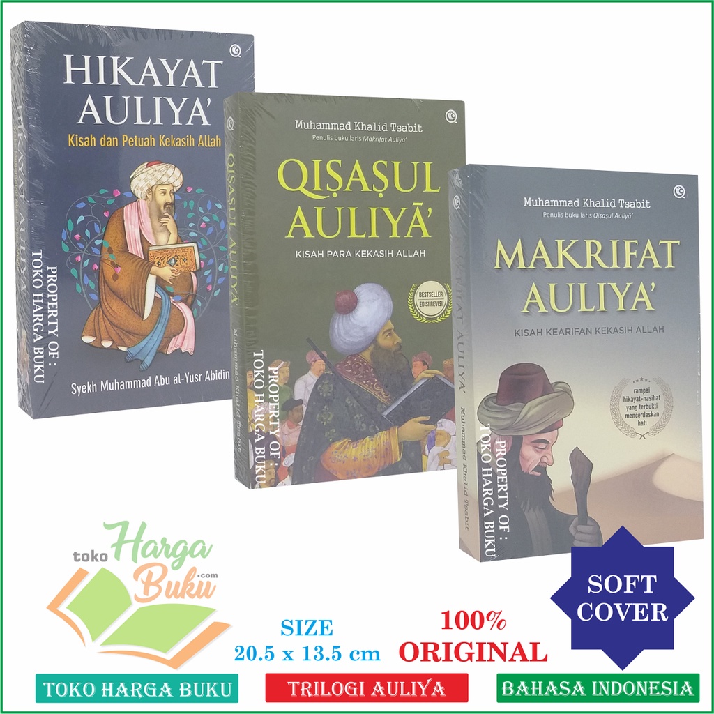 TRILOGI AULIYA' Paket 3 Buku Qisasul Auliya Makrifat Auliya Hakikat Auliya Qishosul Auliya' Ma'rifat Auliya' Hakekat Auliya' Penerbit QAF