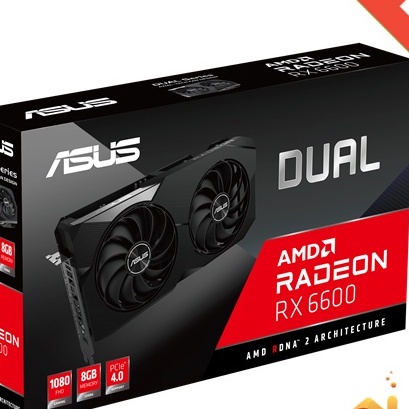 VGA ASUS RX 6600 DUAL 8GB GDDR6 RX6600 AMD RADEON -Bukan RX 6600XT