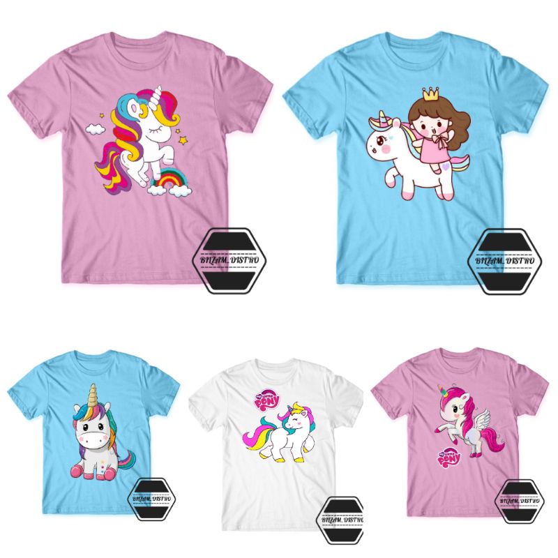 Kaos little pony anak dan dewasa / baju couple ibu dan anak perempuan