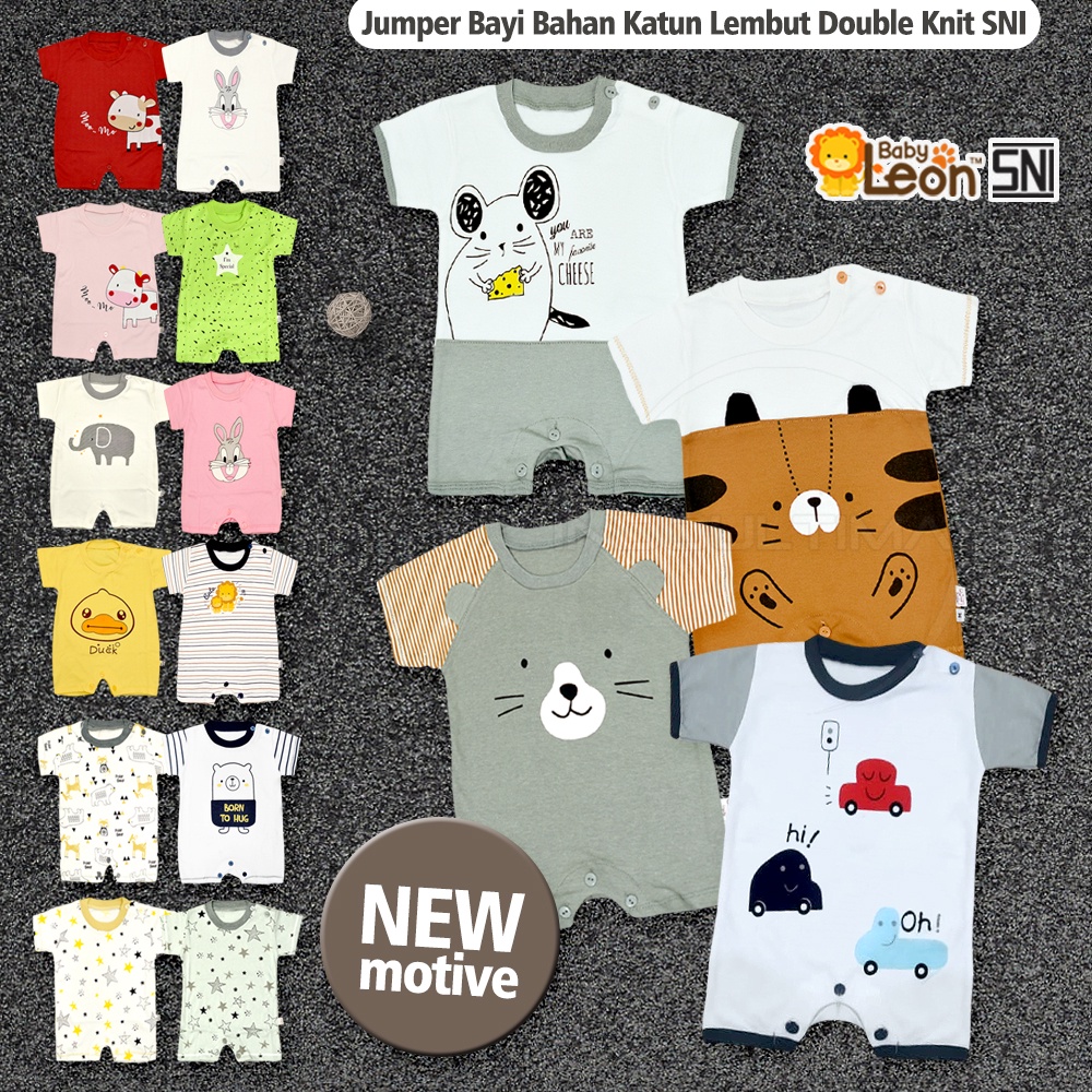 Jumper Bayi Romper Bayi BABY LEON Baju Kodok Bayi Baru Lahir Newborn GY04 / GY041