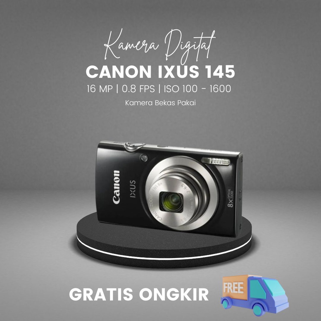 Jual Kamera Canon IXUS 145 | Second mulus | Kamera Digital Bekas Pakai