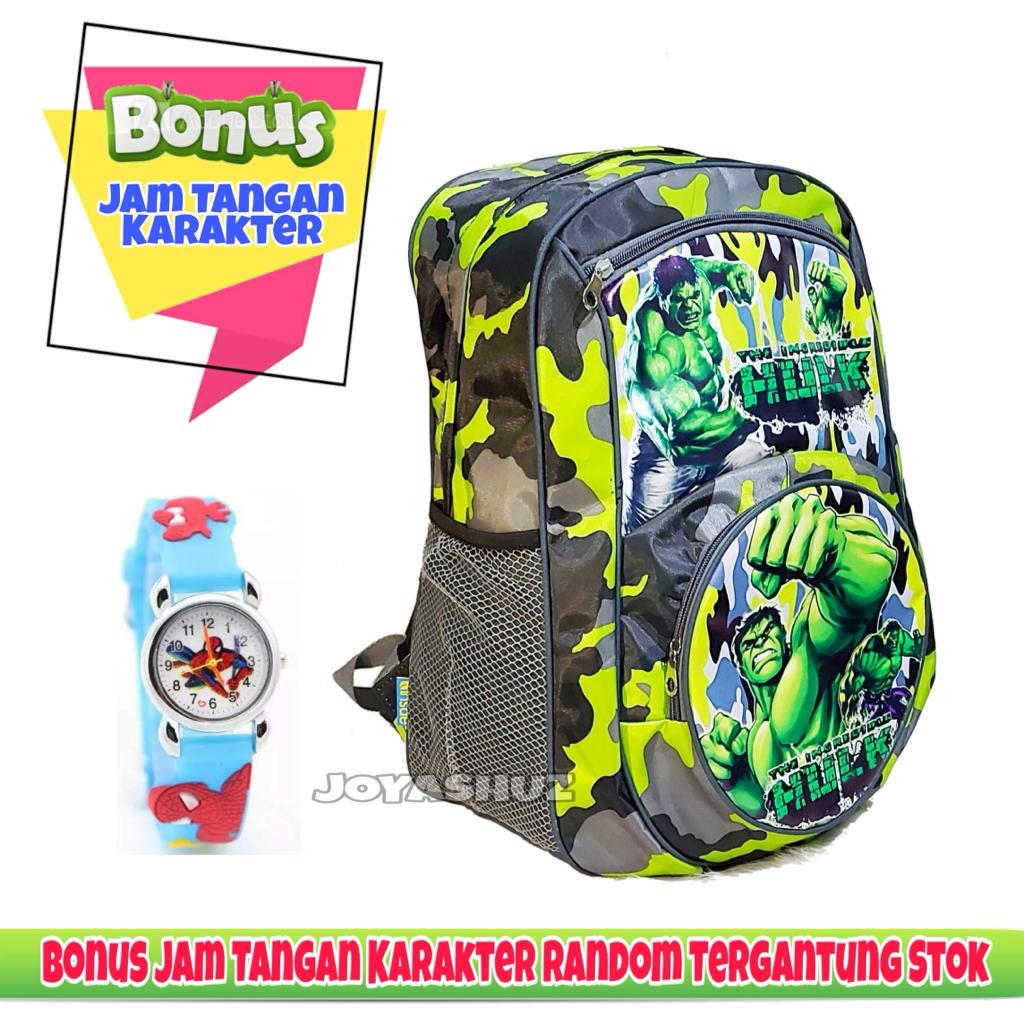 JOYASHUZ / TAS ANAK LAKI-LAKI HULK/ TAS ANAK KARAKTER HULK Gratis - Tas Gemas