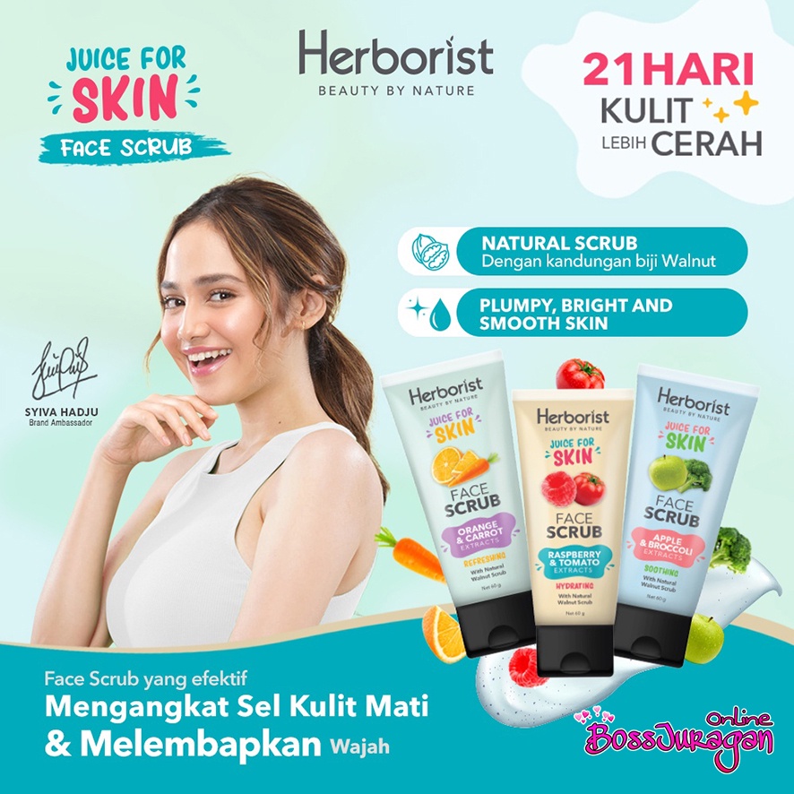 (BOOS) HERBORIST Juice For Skin Series - Body Serum - Face Scrub - Exfoliating Gel Scrub