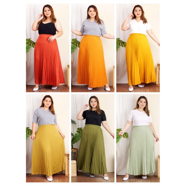 ROK PLISKET JUMBO XXL ROK PLISKET JUMBO MURAH ROK MUSLIMAH JUMBO ROK CASUAL XXL JUMBO ROK KERJA