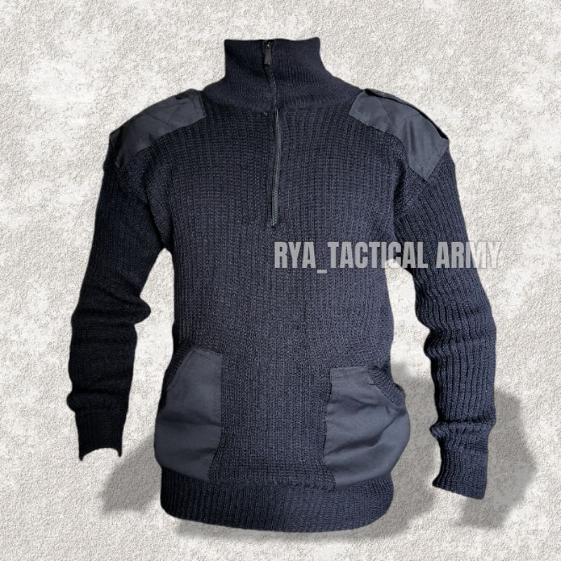 sweater rajut hitam dewasa | sweater rajut hitam pria wanita | sweater rajut army