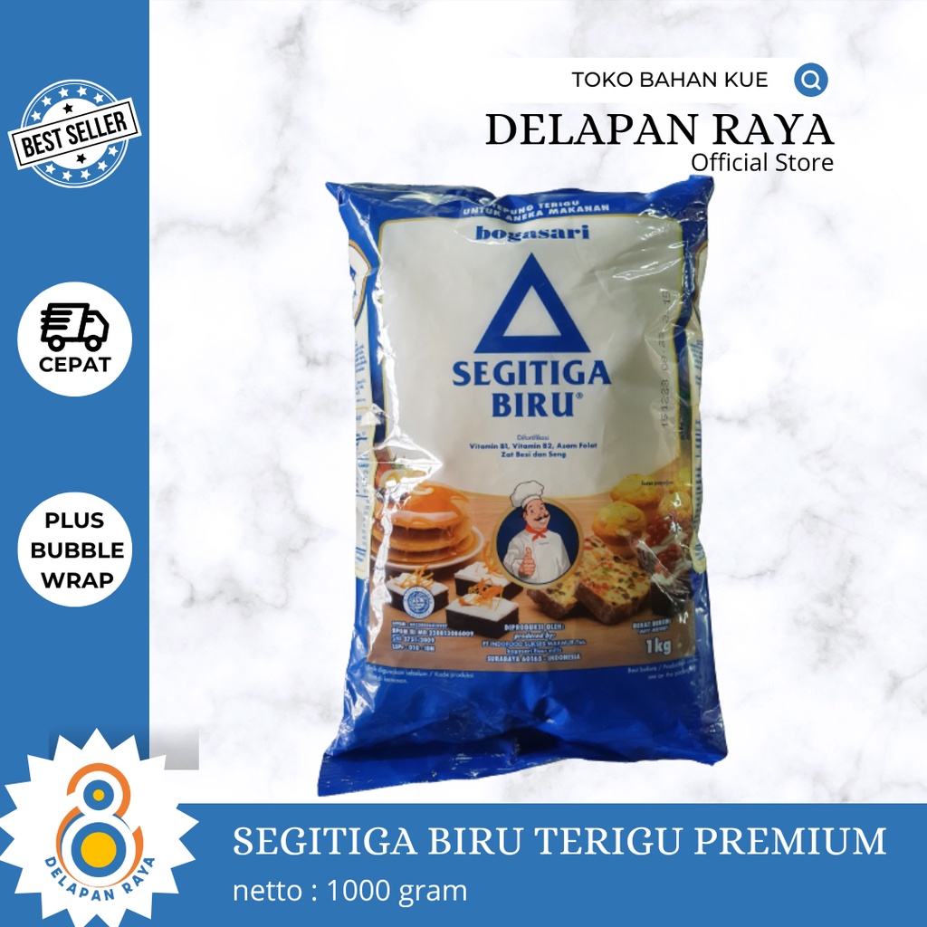 

SEGITIGA BIRU PREMIUM TEPUNG TERIGU 1KG - 8Raya