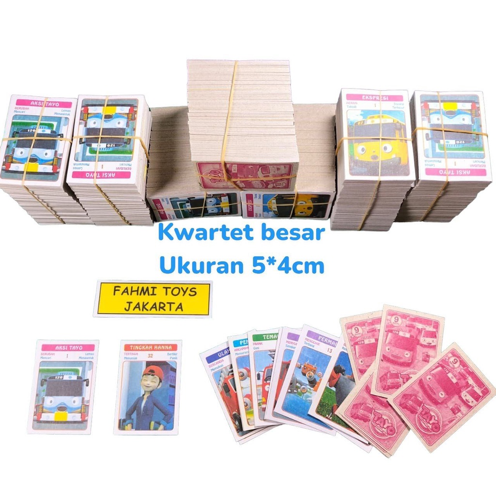 Promo mainan kwartet besar kartu mainan