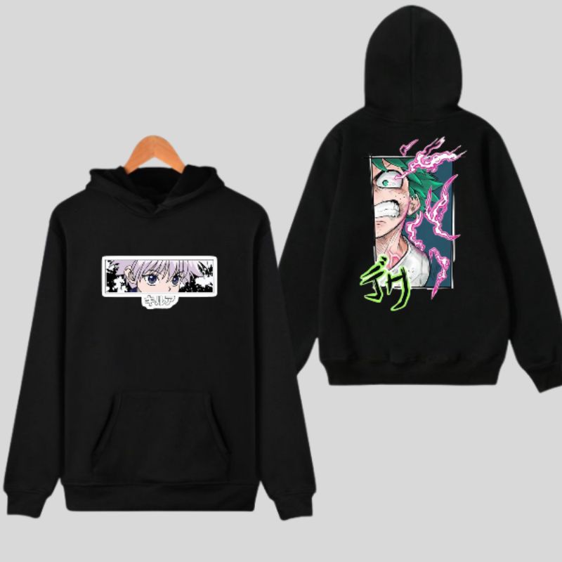 Jaket Hoodie Sweater Anak Laki Laki Anime Hunter X Hunter Killua Umur 2-12 Tahun
