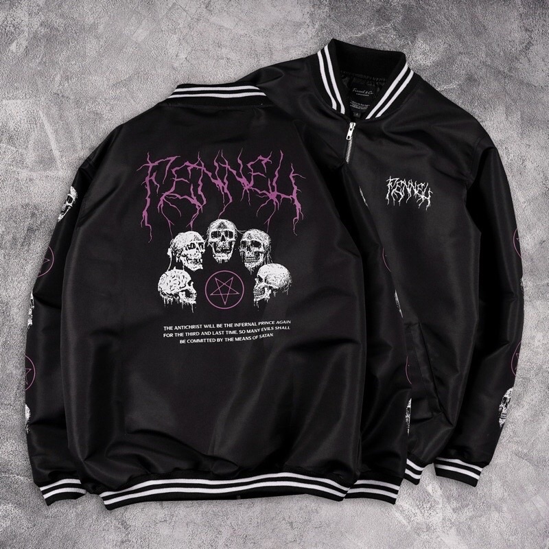 Jaket Bomber Distro Motif Fennel