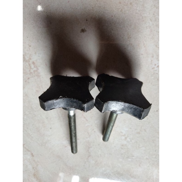 baut mur pengunci cover tutup aki samping Yamaha L2 L2g yb L2dx l2s sepasang