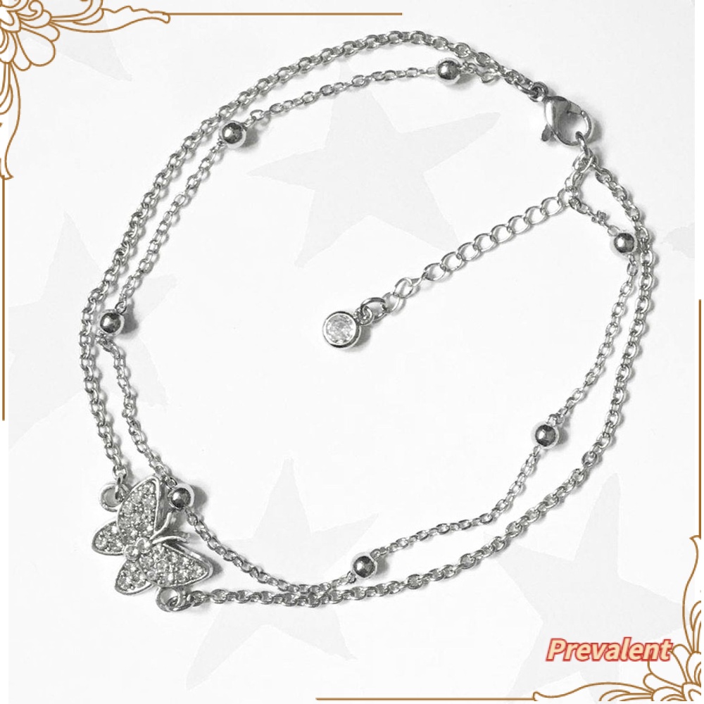 Preva Perhiasan Musim Panas Berlapis Perak Rantai Dapat Disesuaikan Manik-Manik Hati Pantai
