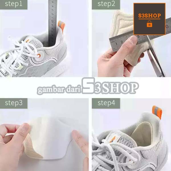 Insole Tumit Sepatu Sneaker Pengganjal Sepatu Kebesaran Original Tebal