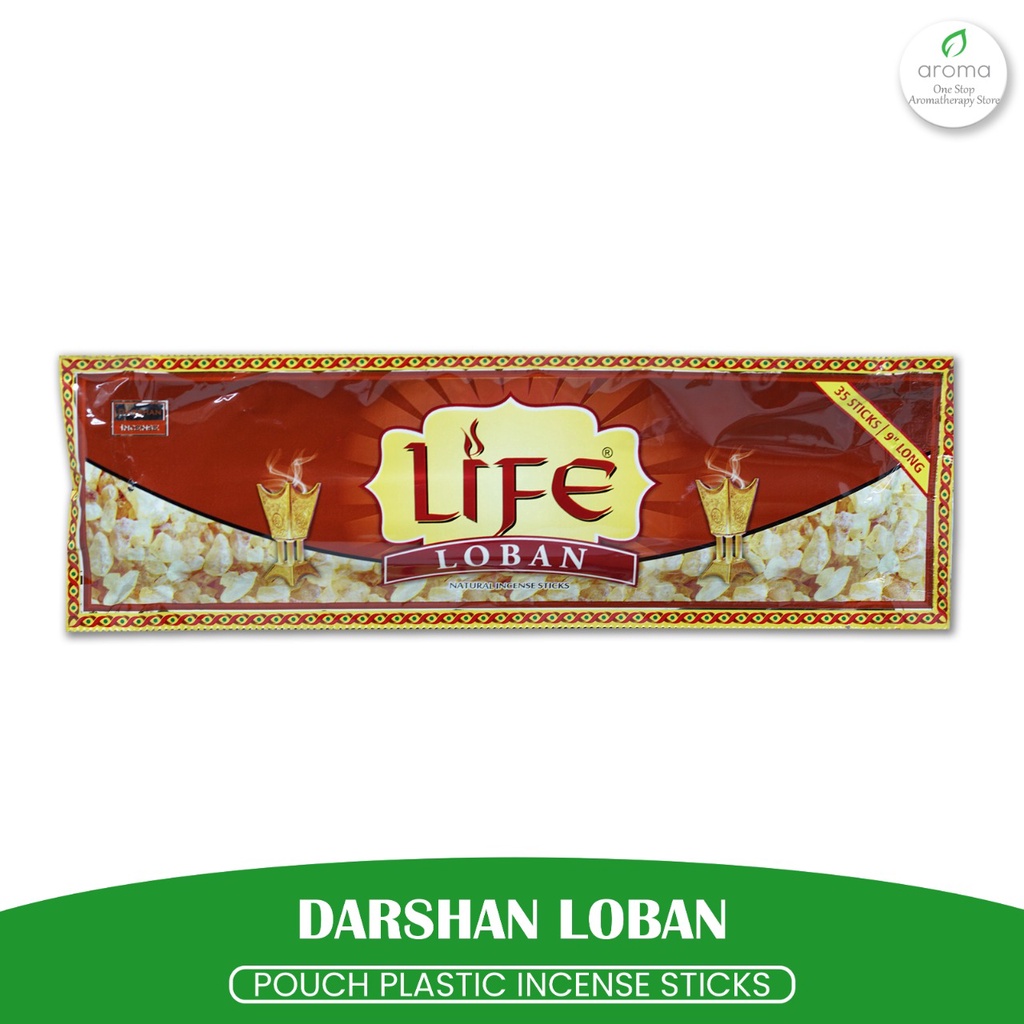 Dupa India (Aromaterapi) Pouch Plastic - Darshan Loban 35 sticks