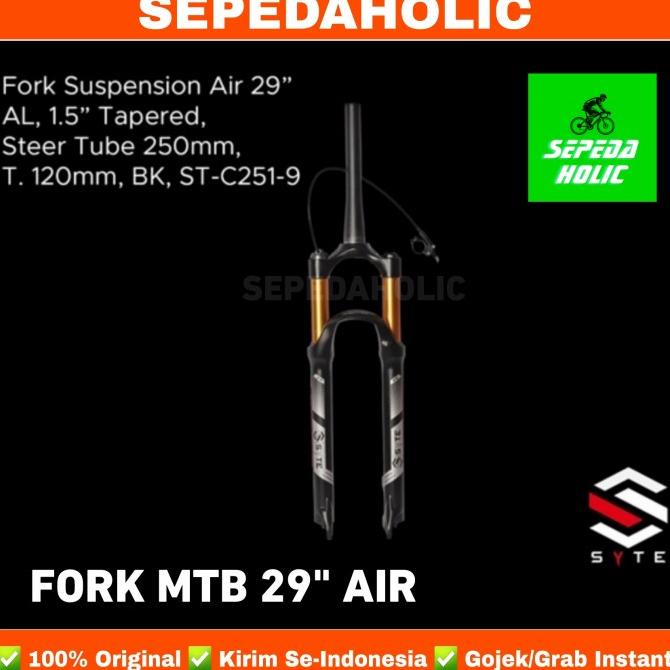Fork Mtb Suspension Air 29 Inch Tapered Garpu Sepeda Angin