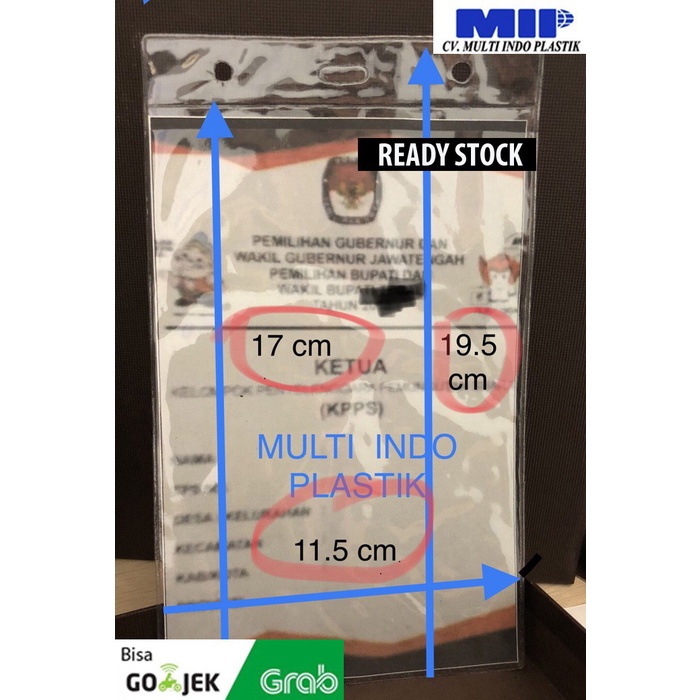

PLASTIK UK 11.5 X 19.5/ 11 X 17 / KANTONG PANITIA/ NAMETAG