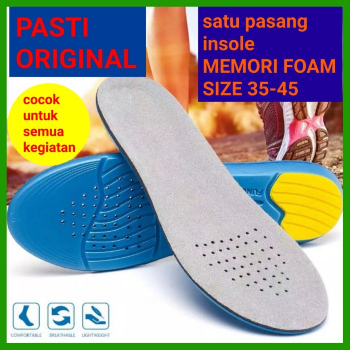 Insole Sport Running Insole / Insole Memory Foam / Insole Empuk /Insole Impor