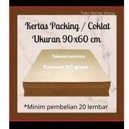 

kertas bungkus, packing, samson ukuran 90 x 60 cm isi 20 lembar