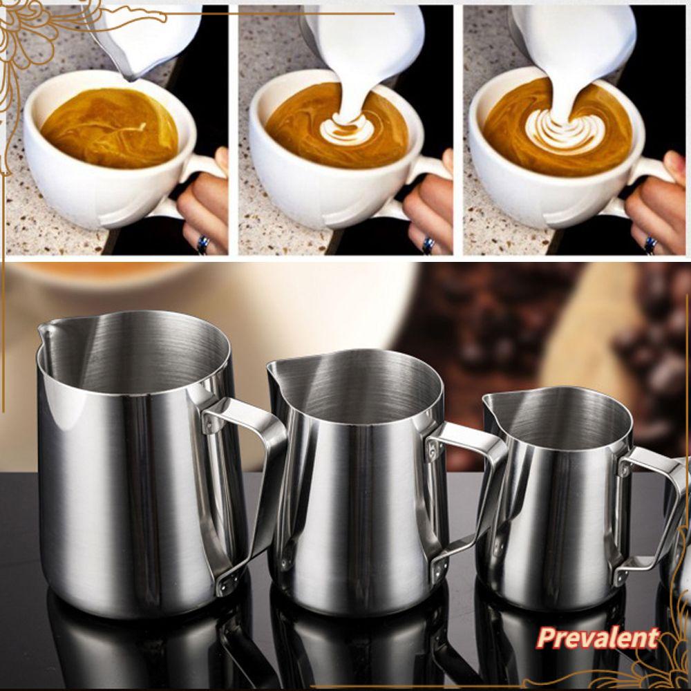 Preva Milk Frothing Mug Peralatan Minum Cairan Ukur Wadah Busa Stainless Steel