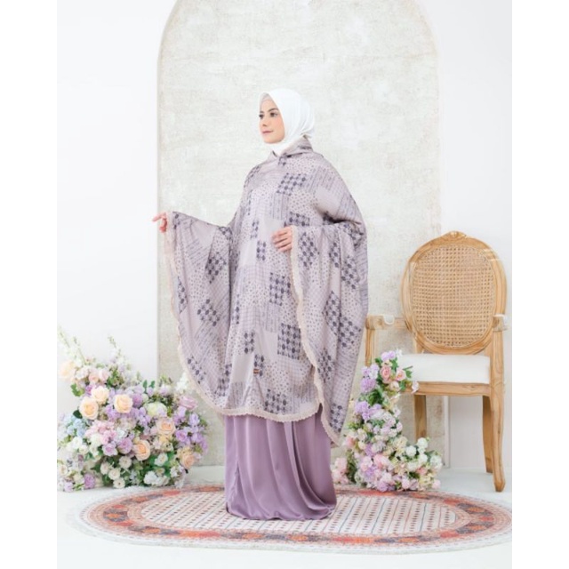 MUKENA ARMANI SILK 2in1- NAZWA SERIES by MoschaHijab /Mukena Silk Premium Telekung Mewah nyaman trav
