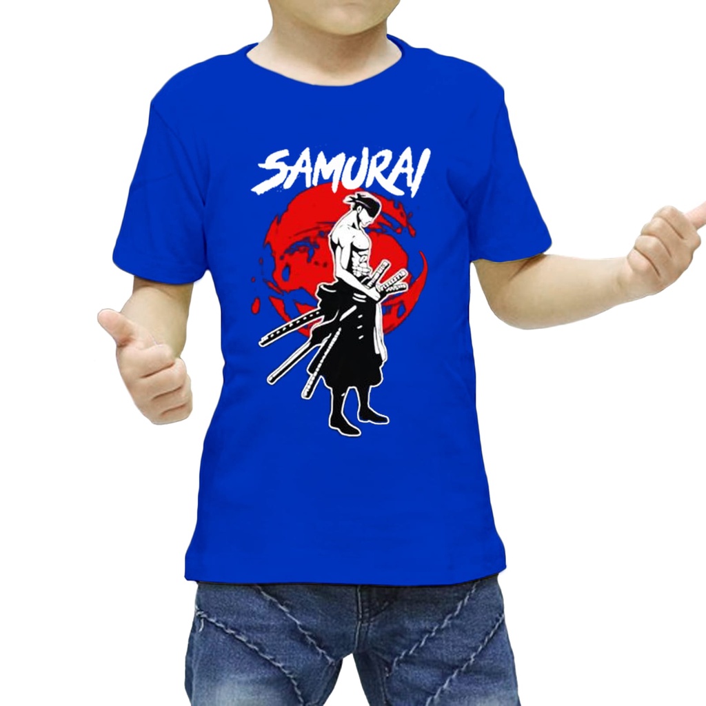 kaos anak laki motif samuray terbaru keren