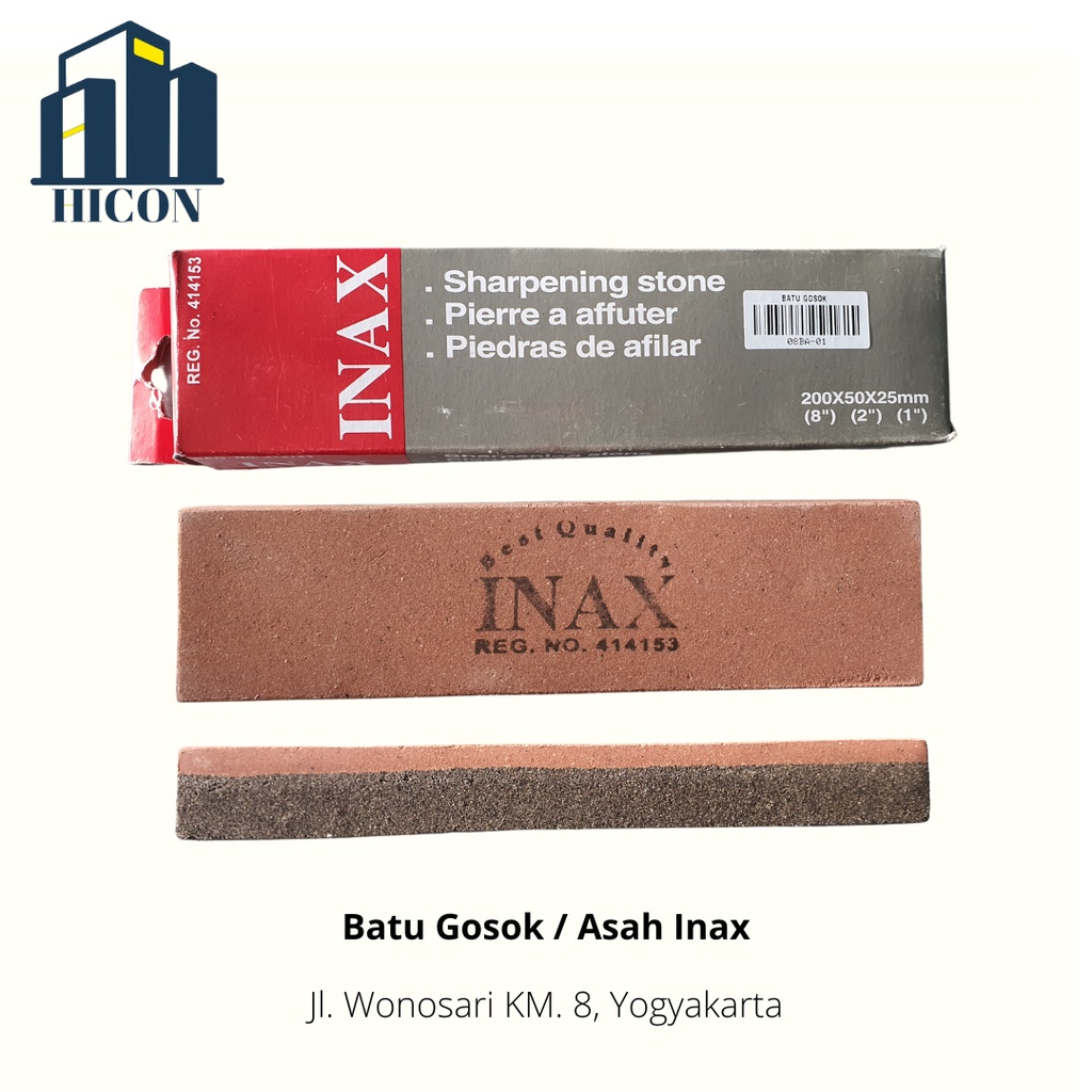 Batu Gosok / Batu Asah / Pengasah Pisau 8" INAX