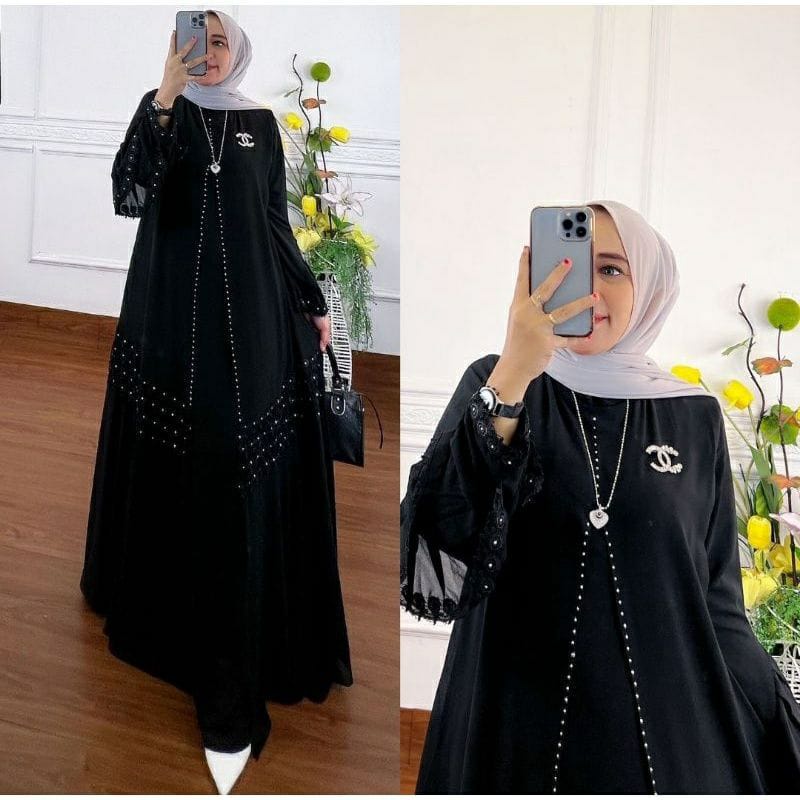 GAMIS STORE | Kasela Arabian Dress Maxy Gamis Muslim Lebaran Matt Ceruty Babydoll Apk Renda Premium