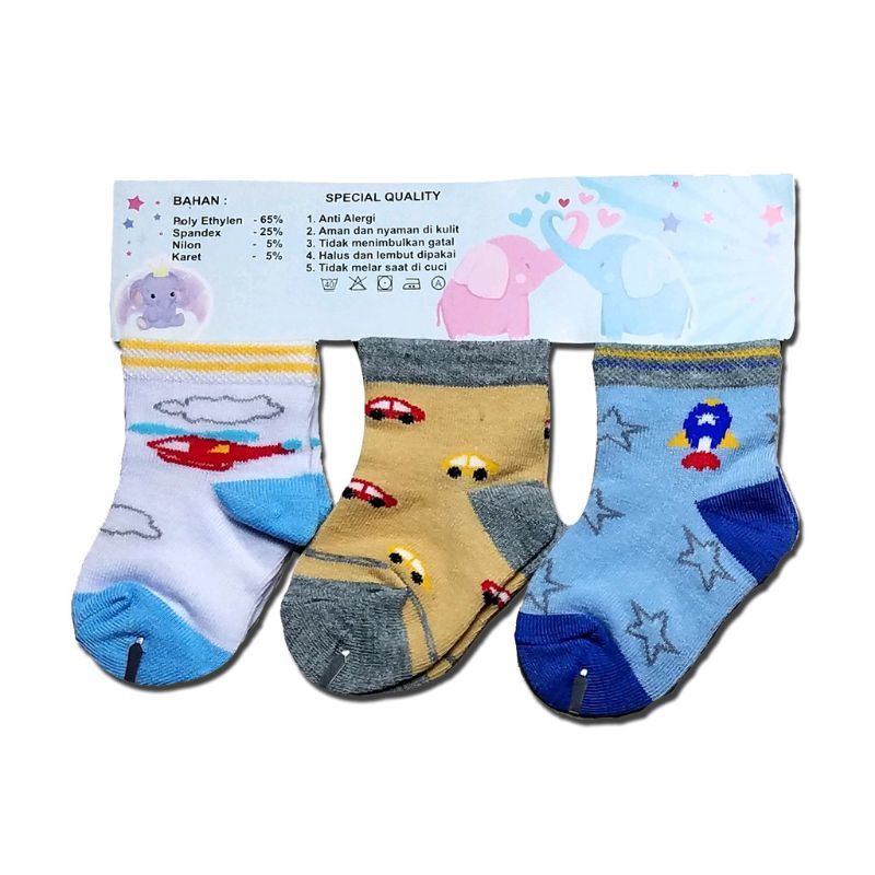 Kaos Kaki Bayi isi 3 Baby Kingdom