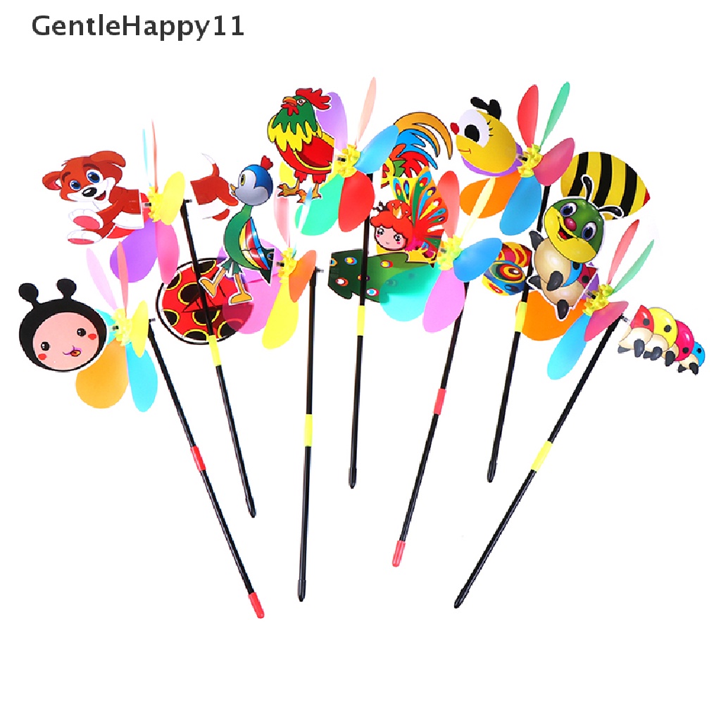 GentleHappy Colorful Cartoon Animal Windmill Wind Spinner Home Garden Yard Outdoor Decor  id