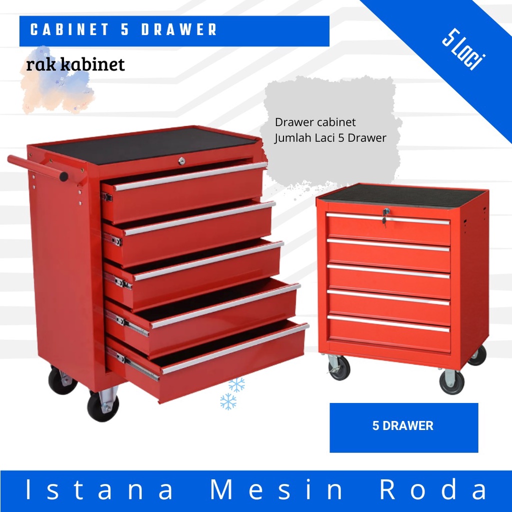 Drawer tool cabinet tanpa isi tool