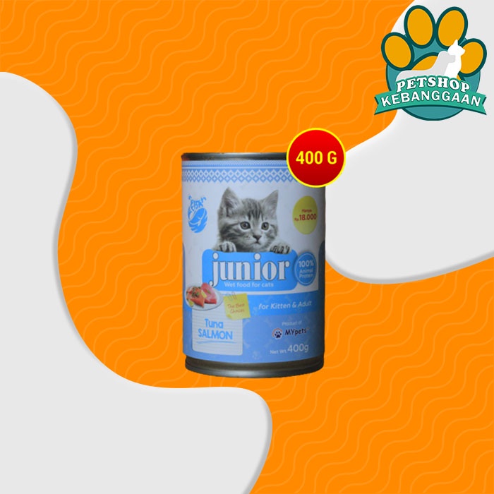 Makanan Kucing Basah Junior Wet Food Kaleng 400 Gram