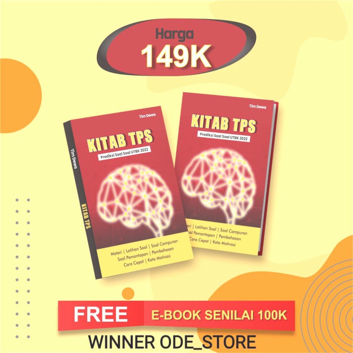 BUKU KITAB TPS UTBK 2022/ORIGINAL TIM DEWA- BEST SELLER- HARGA MIRING