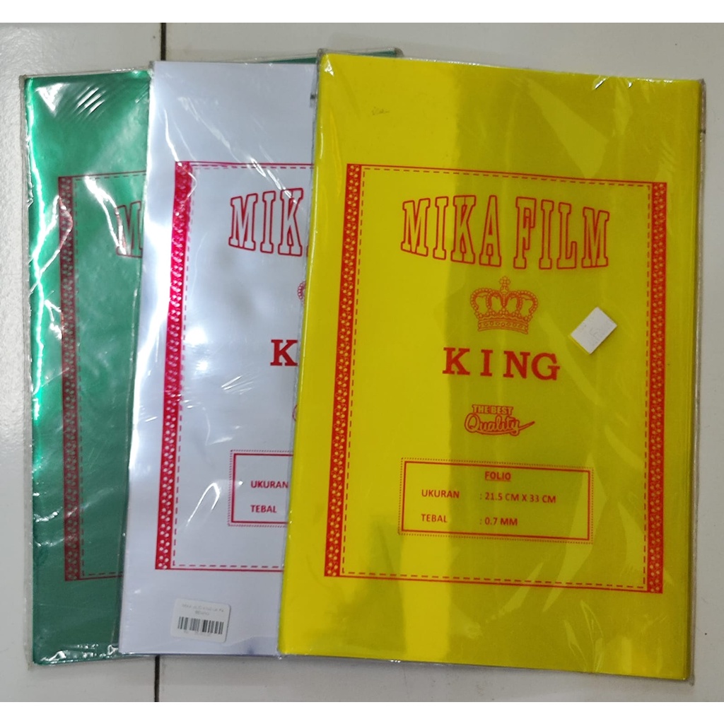 

MIKA JILID KING UK F4 WARNA BENING,KUNING,HIJAU