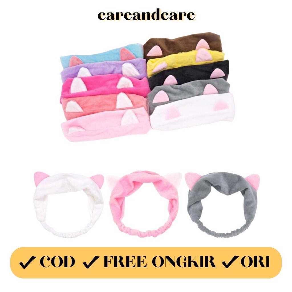 Headband Kucing Imut / Bandana Kucing Korea