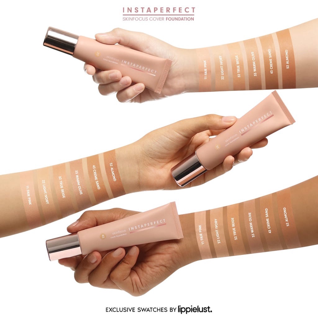 WARDAH Instaperfect Skinfocus Cover Foundation 30 ml (Real Skin High Coverage, Breathable Comfort, SPF 40 PA+++)